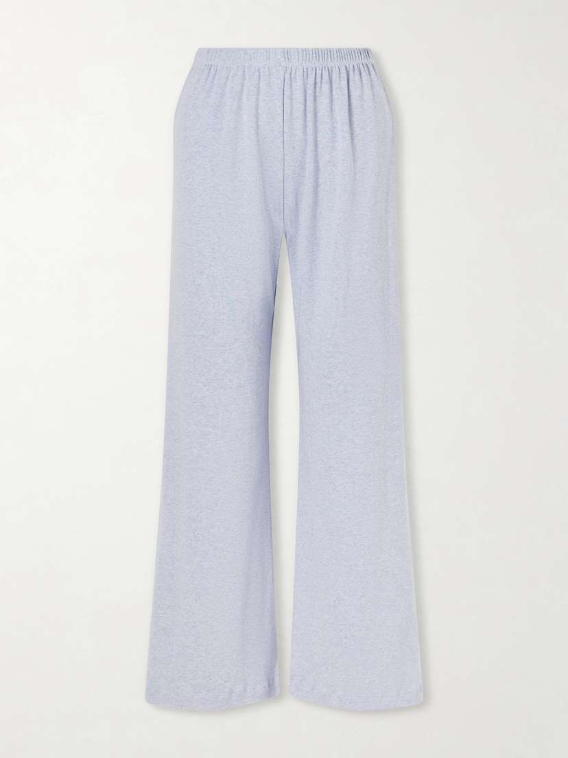 LESET Nando Cotton-jersey Straight-leg Track Pants