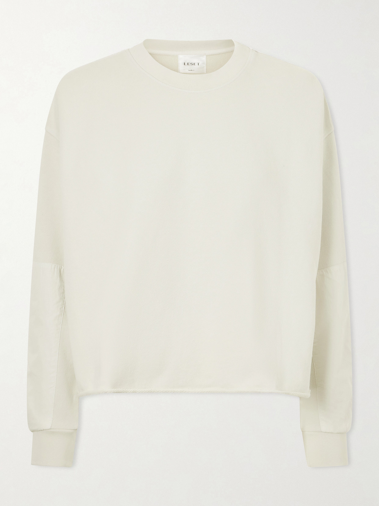 Leset Jamie Cotton-jersey Sweater In White