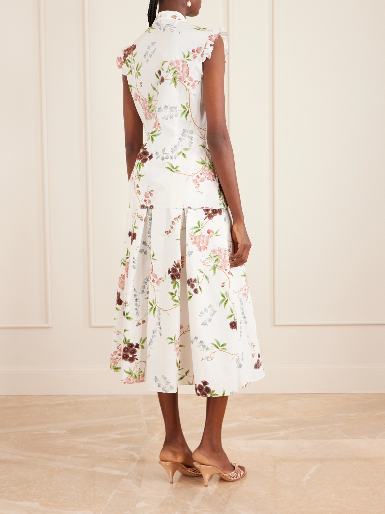 Floral-Print Cotton-Poplin Shirt