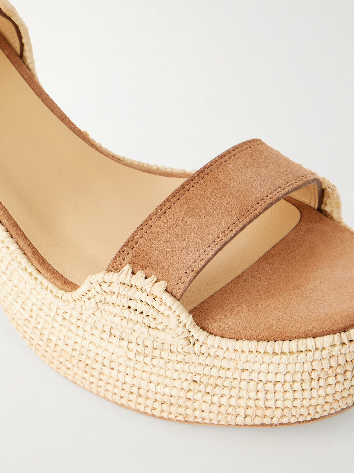 Sardis 100 Raffia-Trimmed Sandals