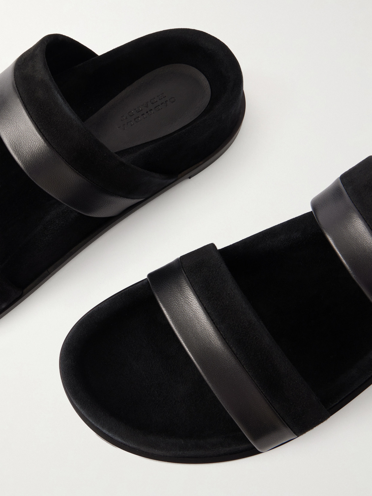 Low Striker Paneled Suede And Sandals