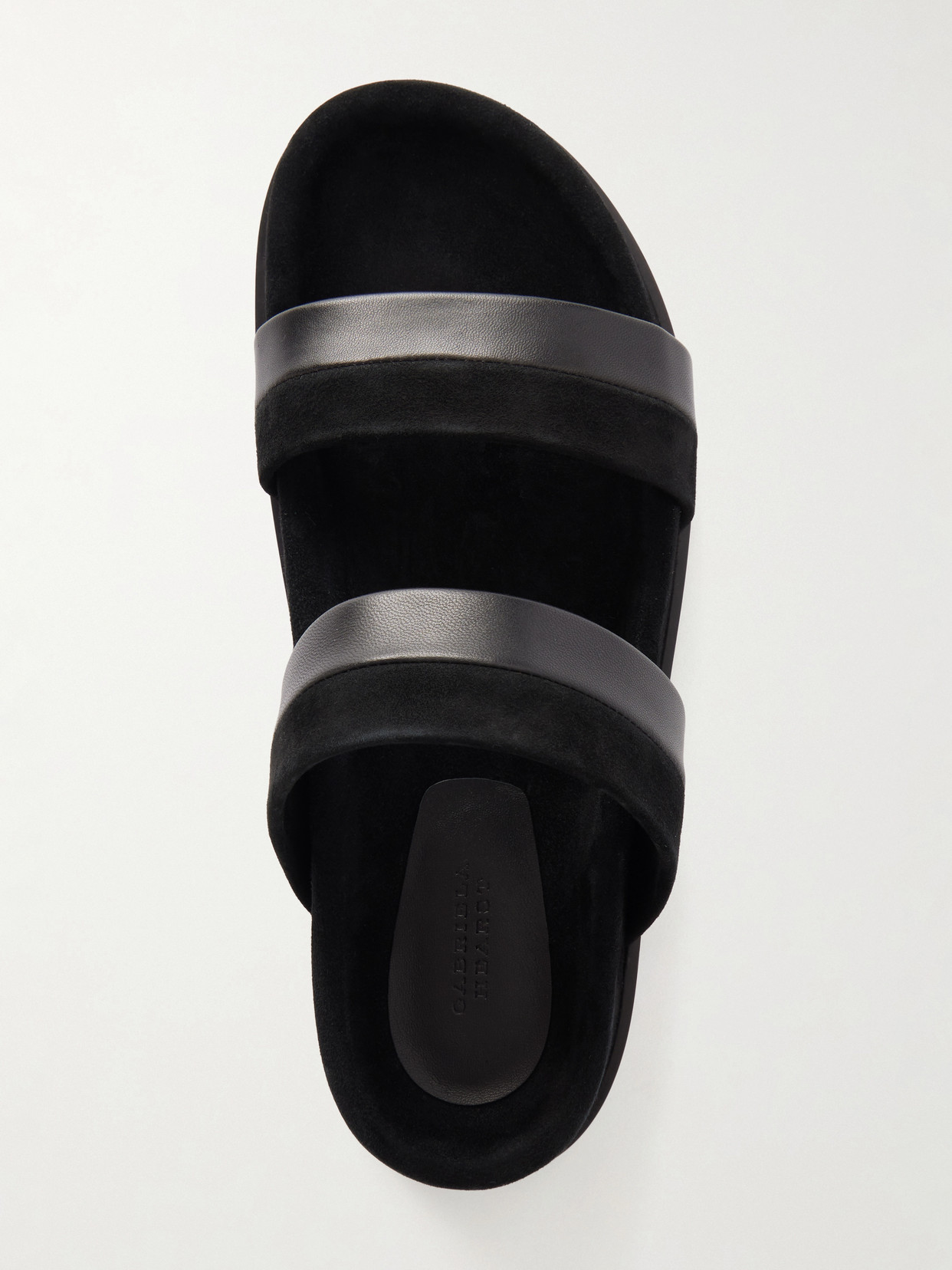 Low Striker Paneled Suede And Sandals