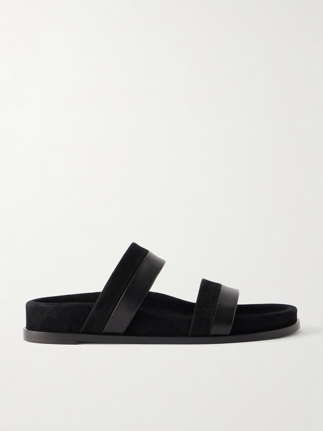 Low Striker Paneled Suede And Sandals