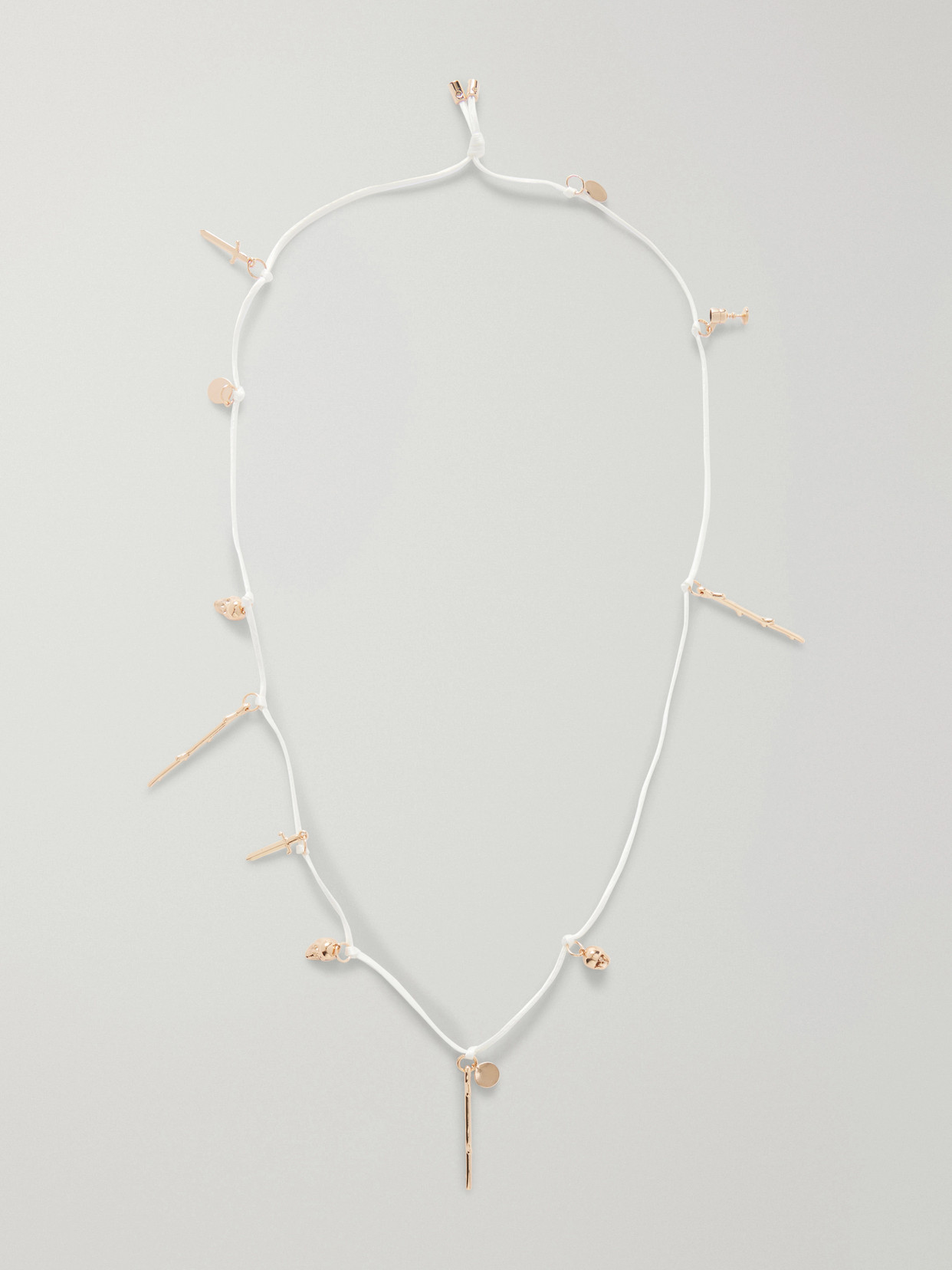 Gabriela Hearst Gold-tone Cord Necklace In Pattern