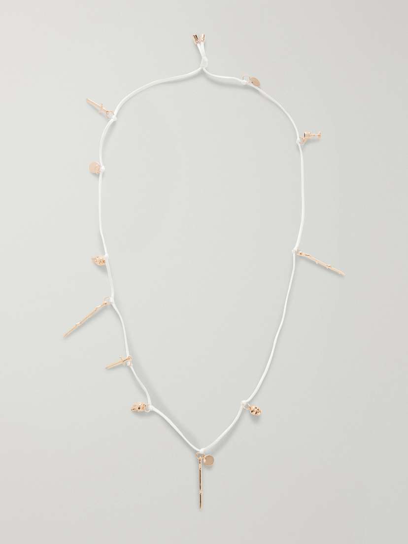 Gabriela Hearst Gold Tone Charm Necklace