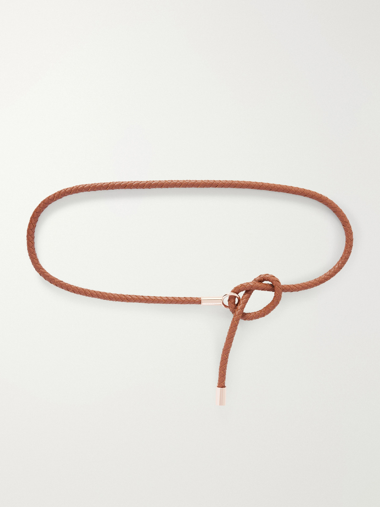 Gabriela Hearst Rope Woven Leather Belt In Brown