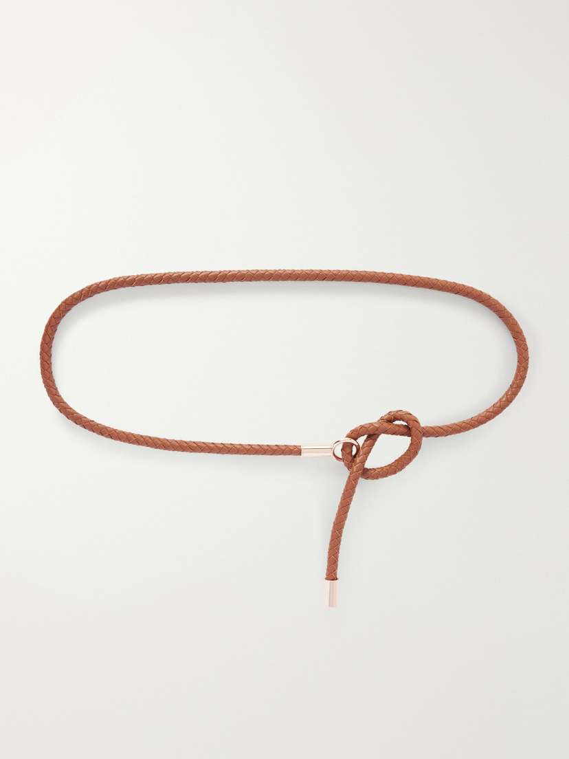 Gabriela Hearst Rope Woven Leather Belt