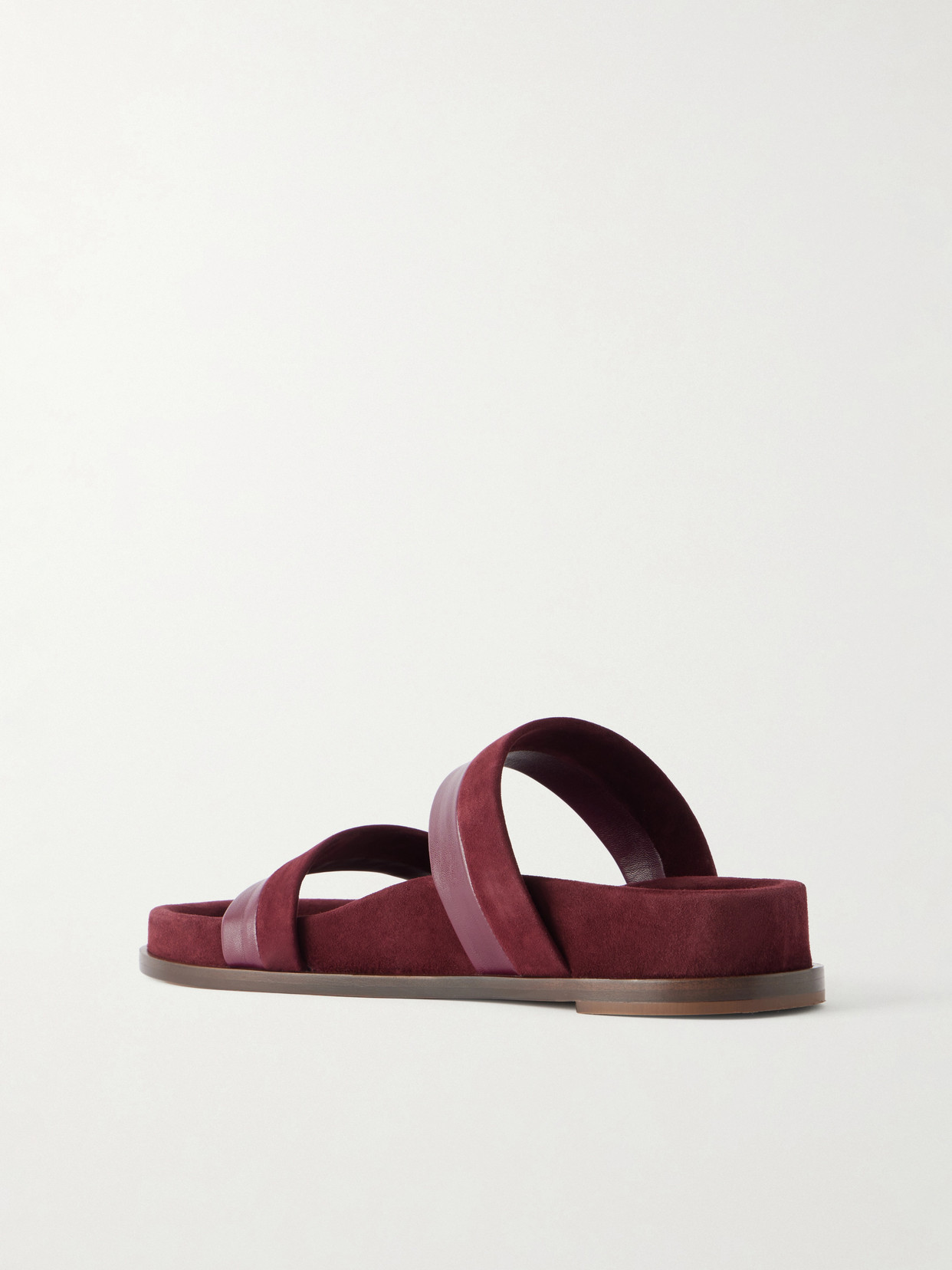 Low Striker Paneled Suede And Sandals