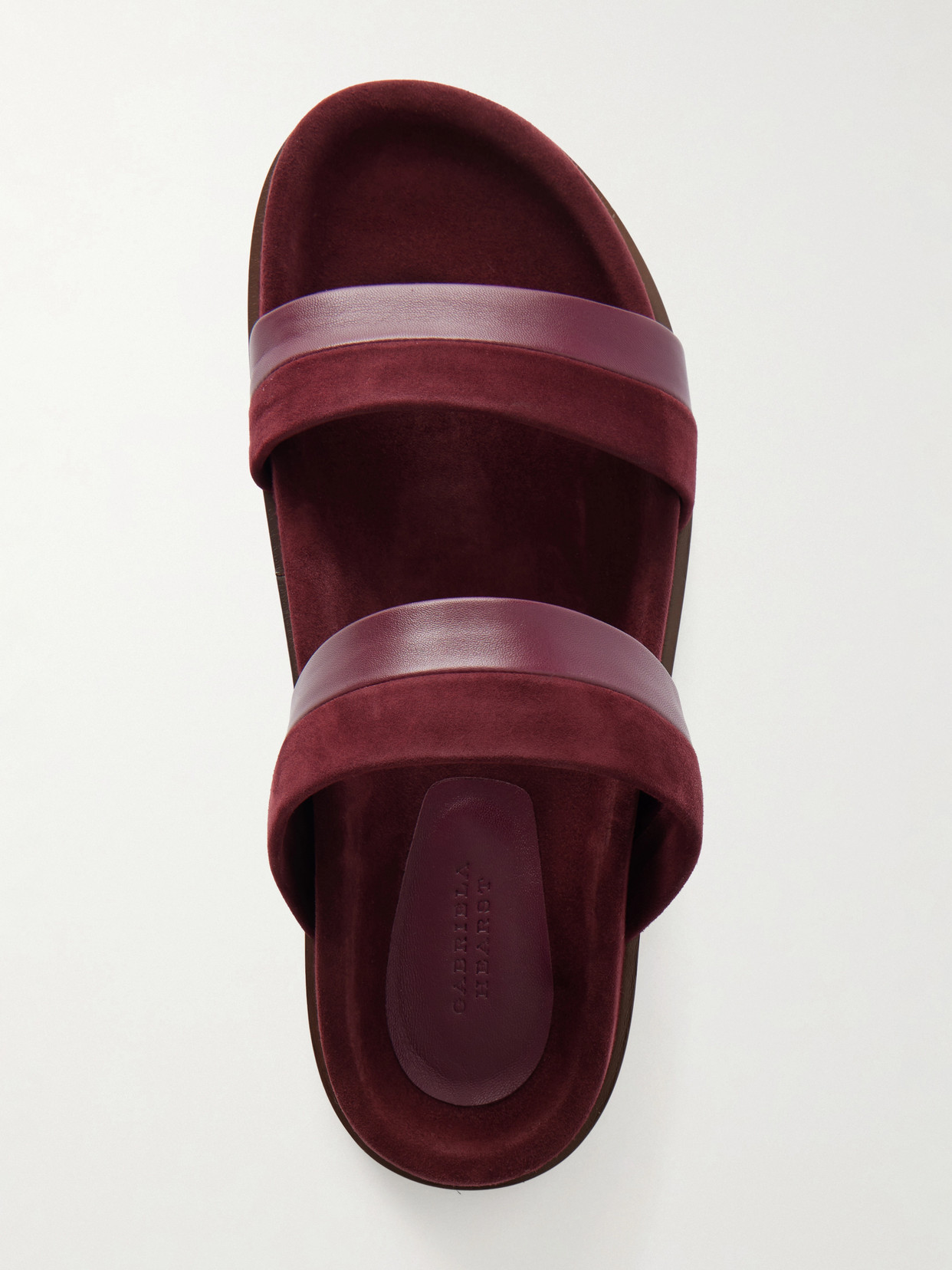 Low Striker Paneled Suede And Sandals