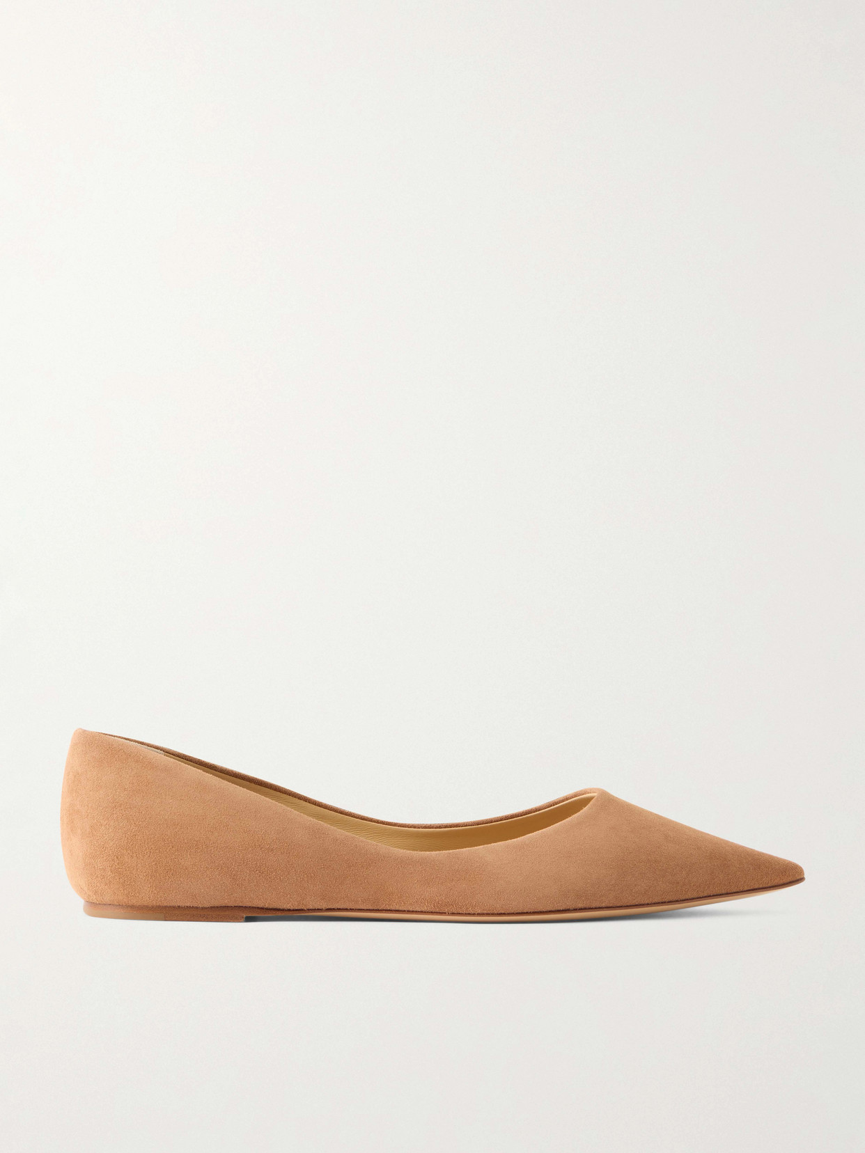 Gabriela Hearst Devil Suede Ballet Flats In Brown