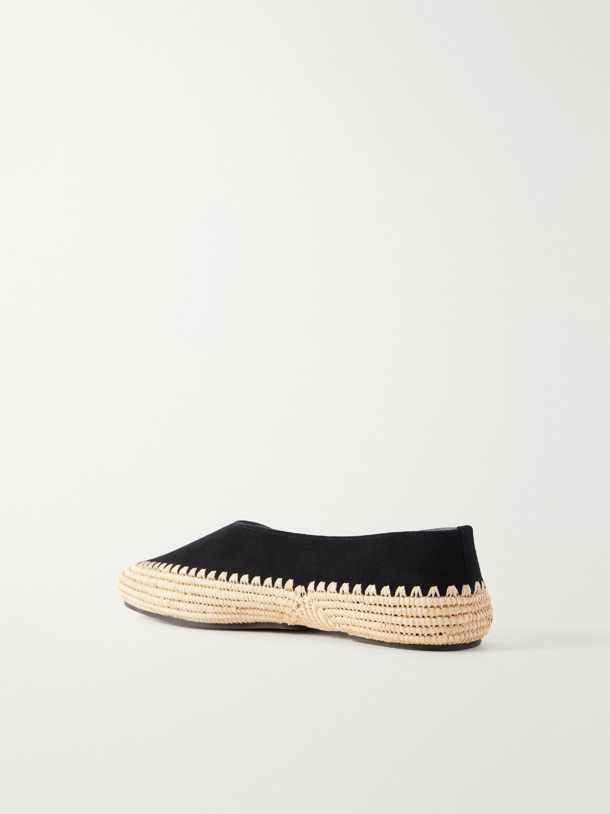 Strength Suede And Raffia Flat