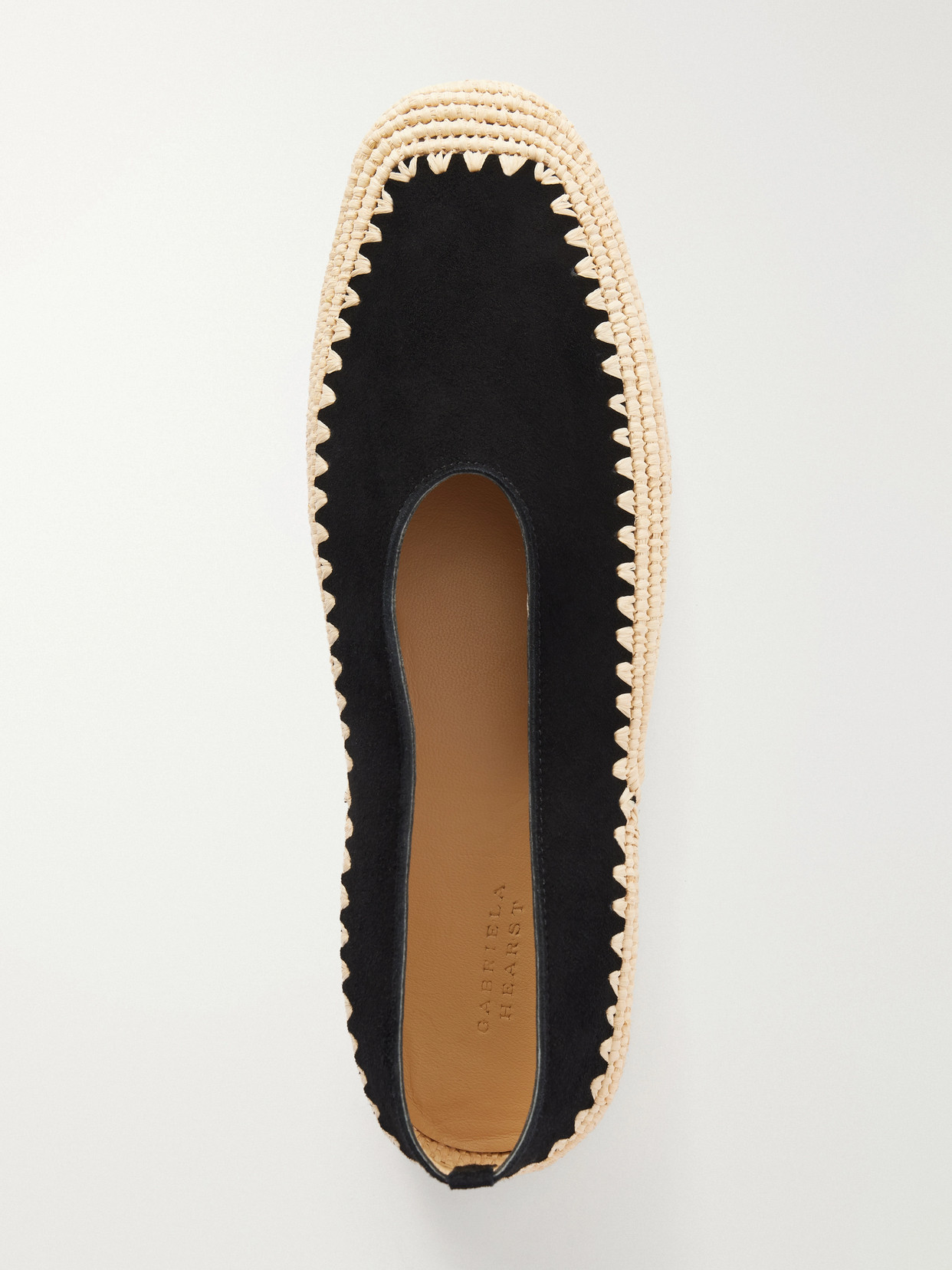 Strength Suede And Raffia Flat