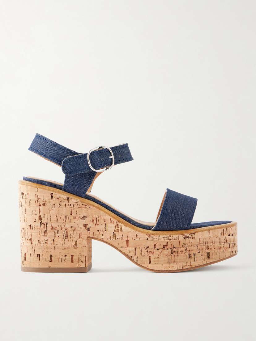 Gabriela Hearst Sardis 100 Denim Sandals