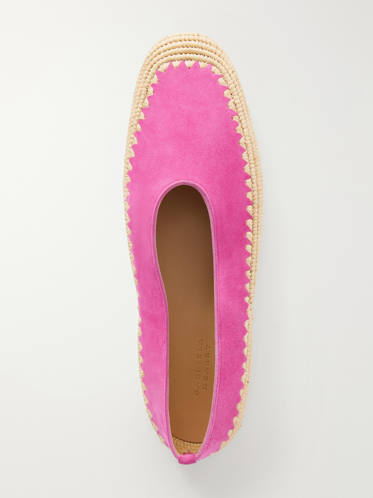 And Raffia Ballet Flats