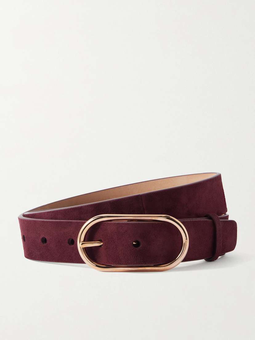 Gabriela Hearst Link Suede Belt