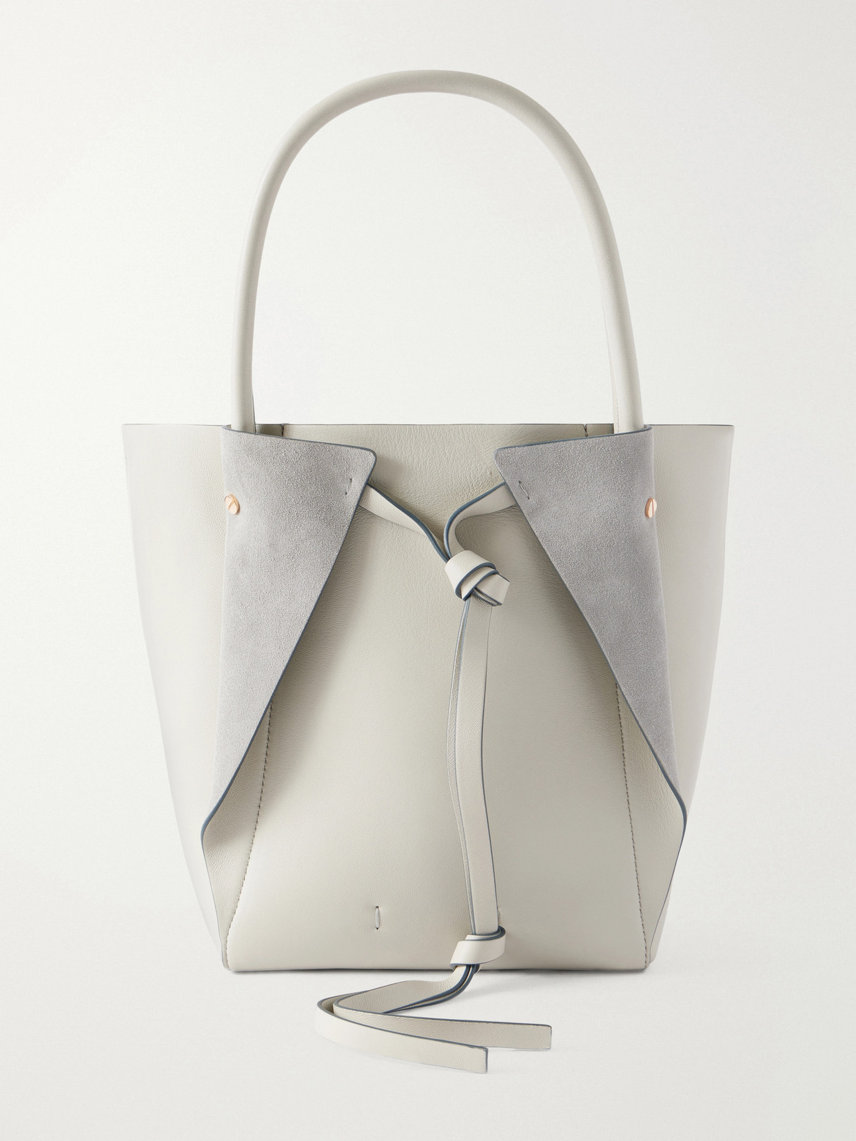 Gabriela Hearst Marija Small Leather Tote In Gray