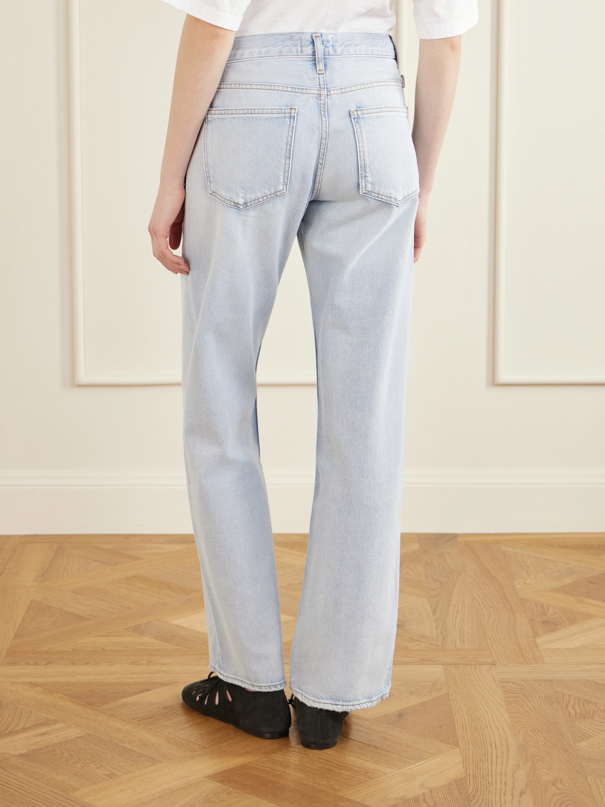 Low Rise Loose Straight-Leg Organic Jeans