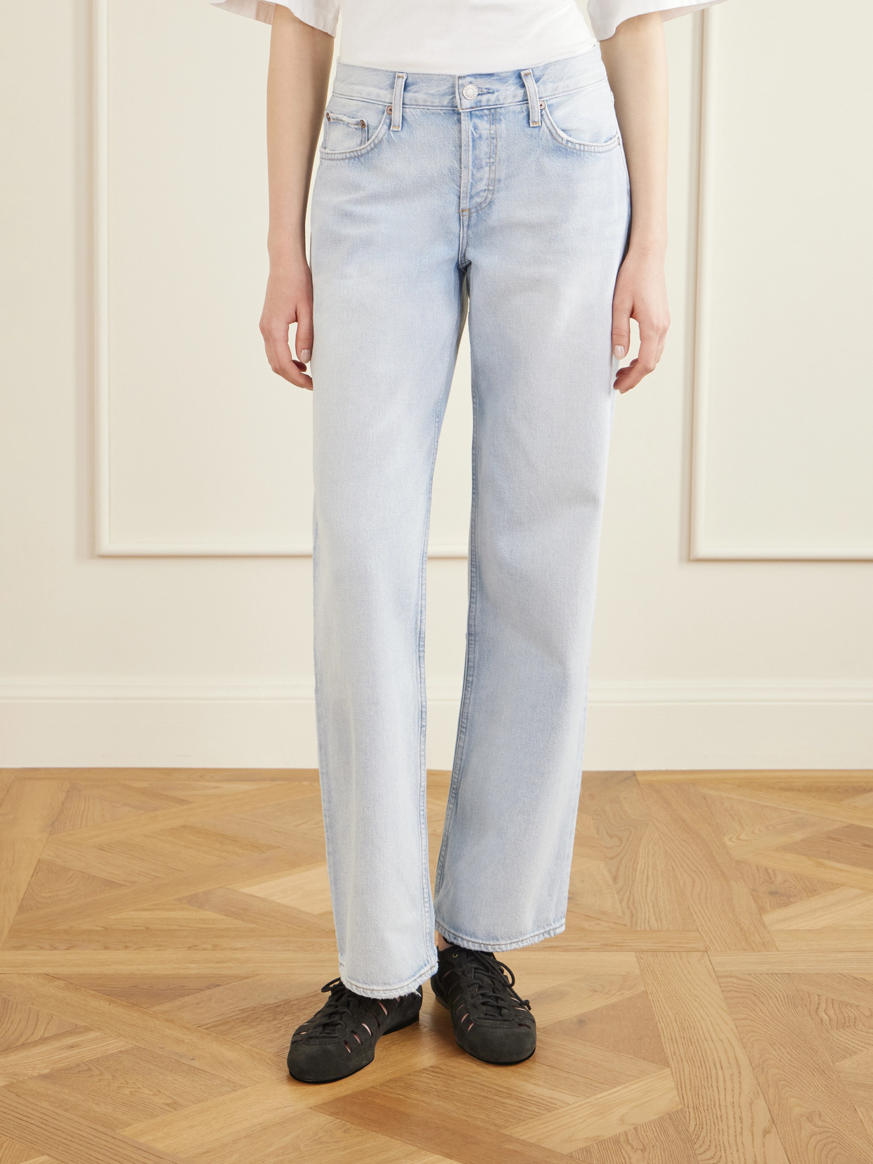 Low Rise Loose Straight-Leg Organic Jeans