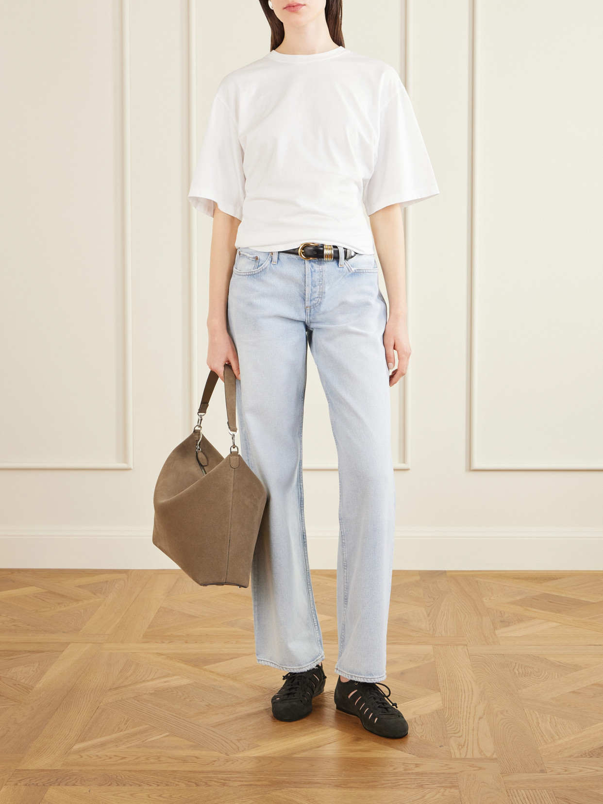 Low Rise Loose Straight-Leg Organic Jeans
