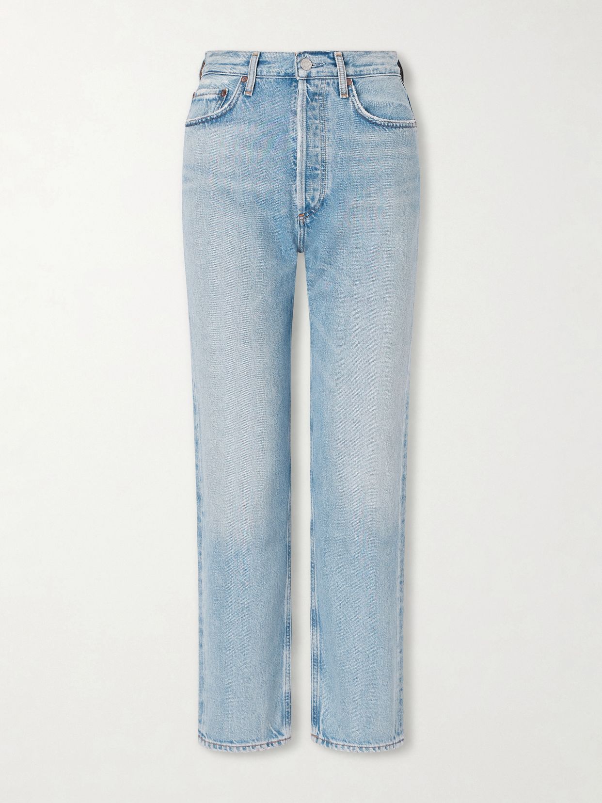 90s pinch waist high rise straight leg jeans