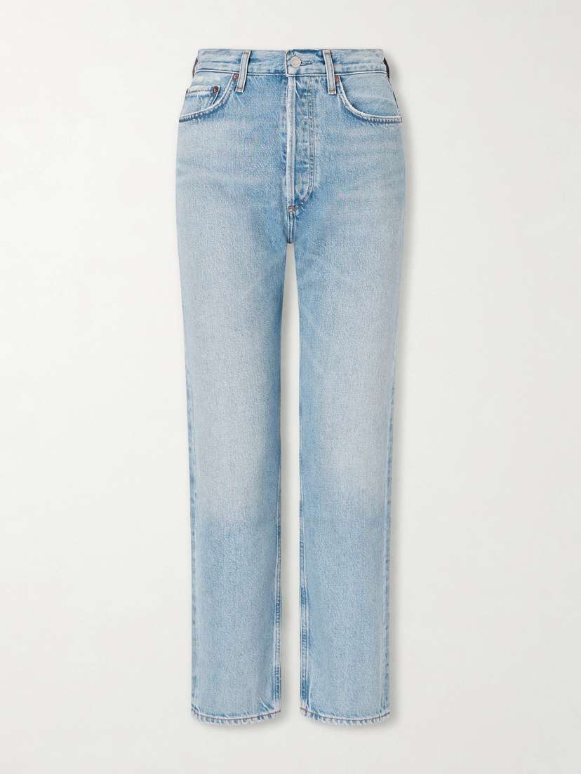 AGOLDE '90s Pinch Waist Cropped High-rise Straight-leg Jeans