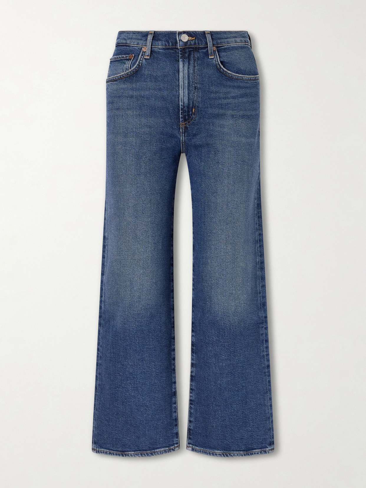 Agolde Harper Recycled Straight-leg Jeans In Blue