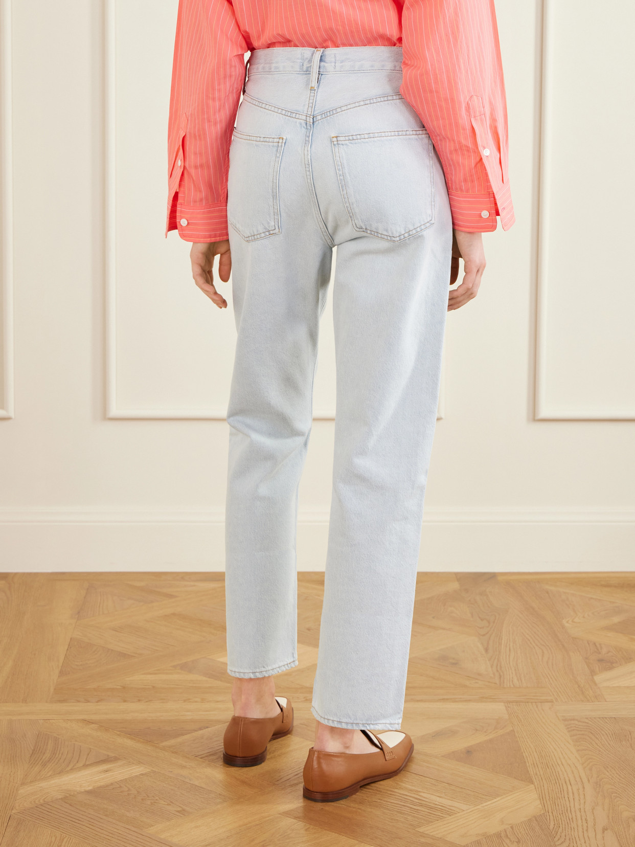 90'S Crop Mid-Rise Straight-Leg Organic Jeans