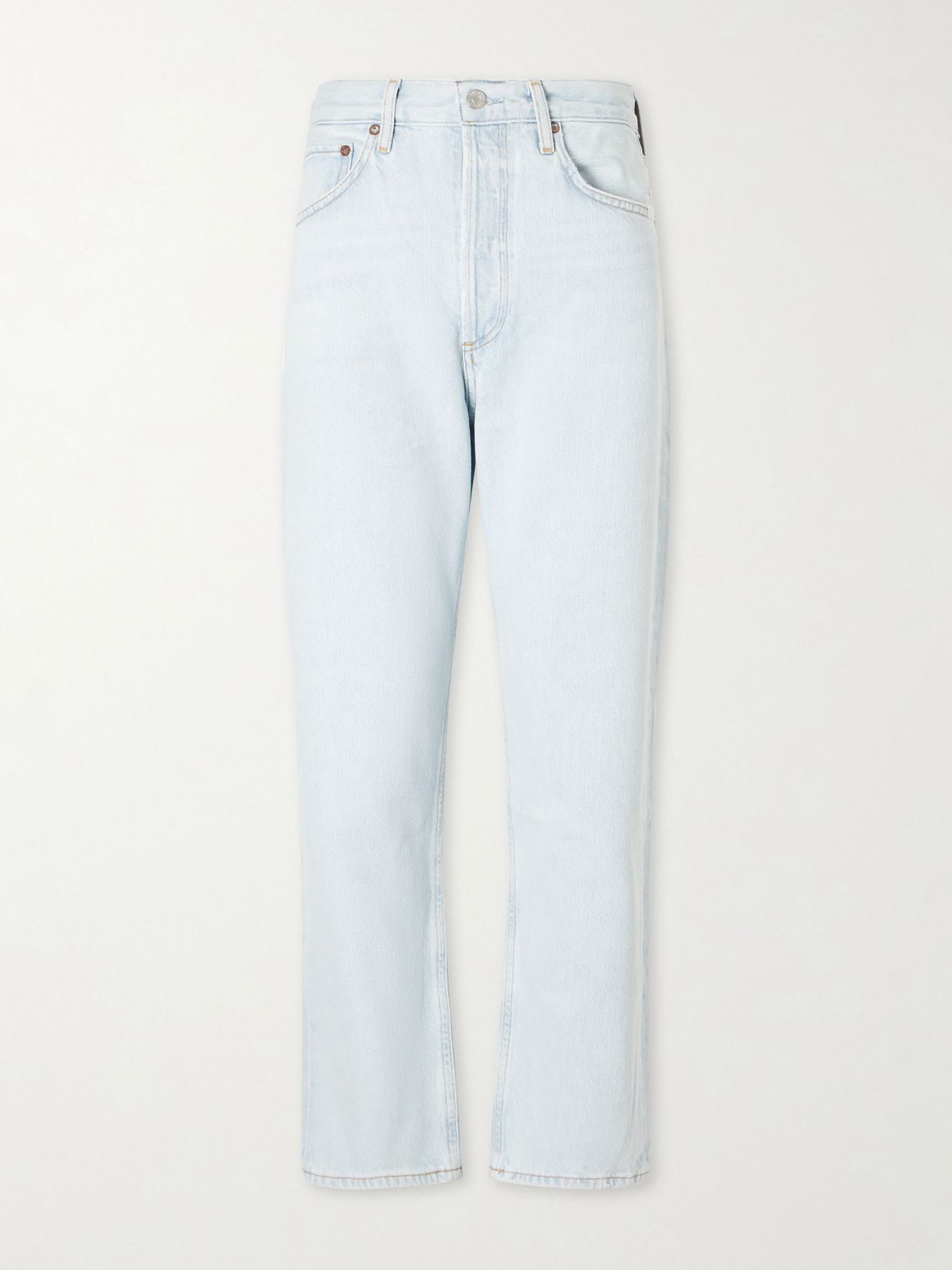 90's Crop mid-rise straight-leg organic jeans