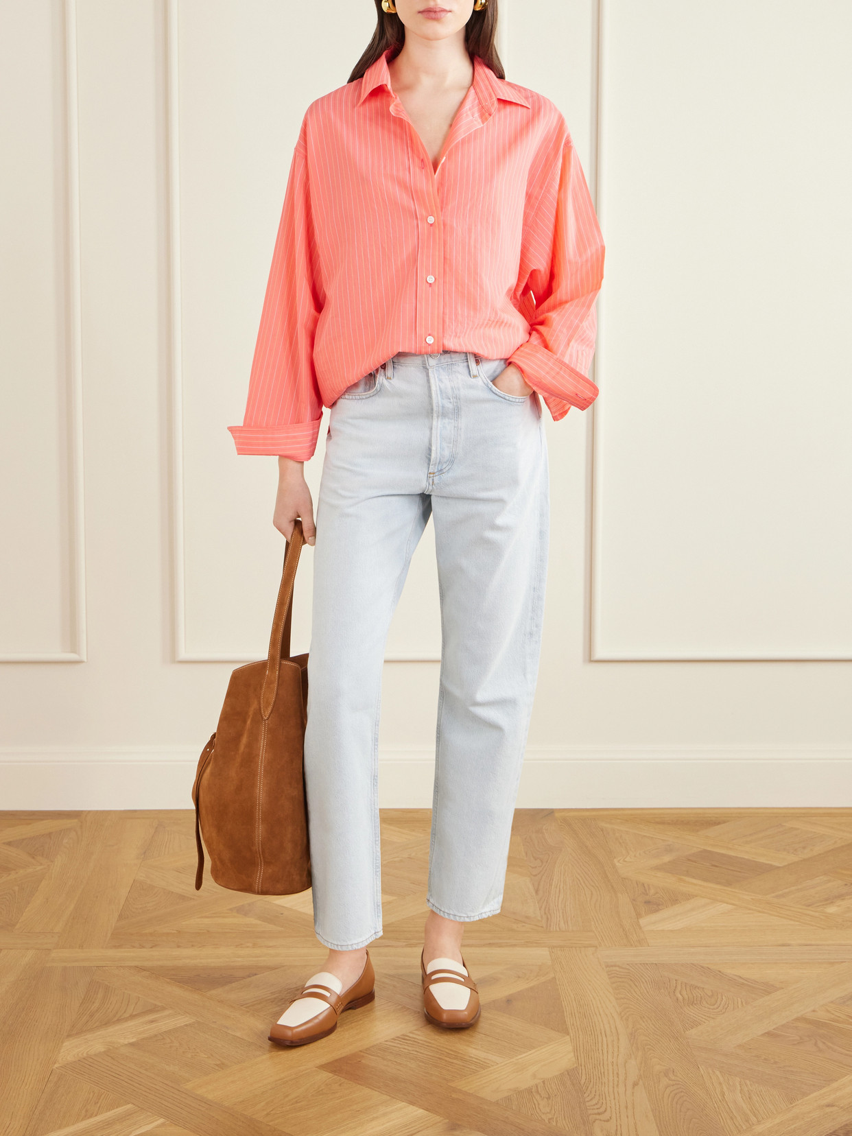 90'S Crop Mid-Rise Straight-Leg Organic Jeans