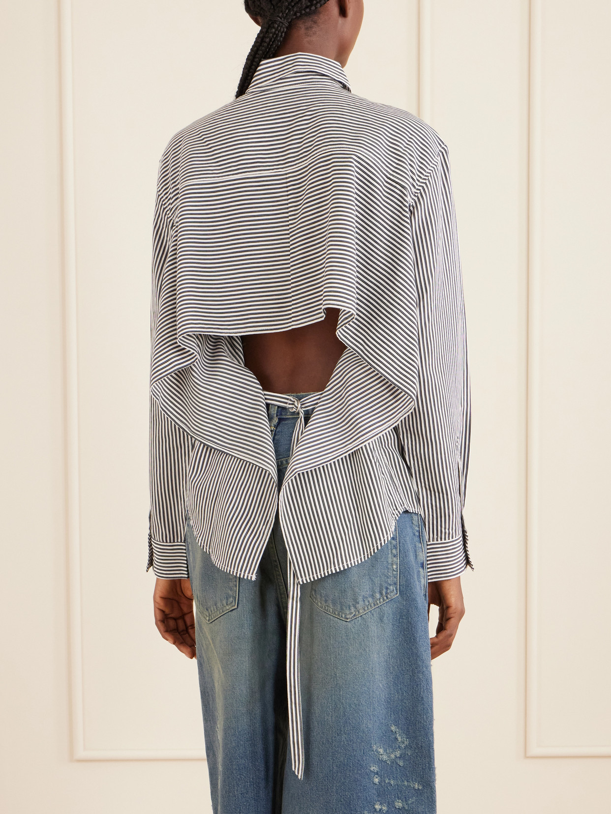 Theo Striped Poplin Shirt