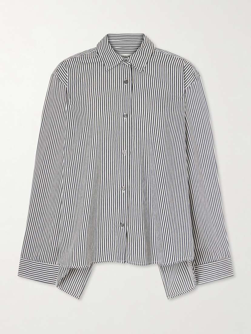 AGOLDE Theo Striped Poplin Shirt | Thumbnail 6