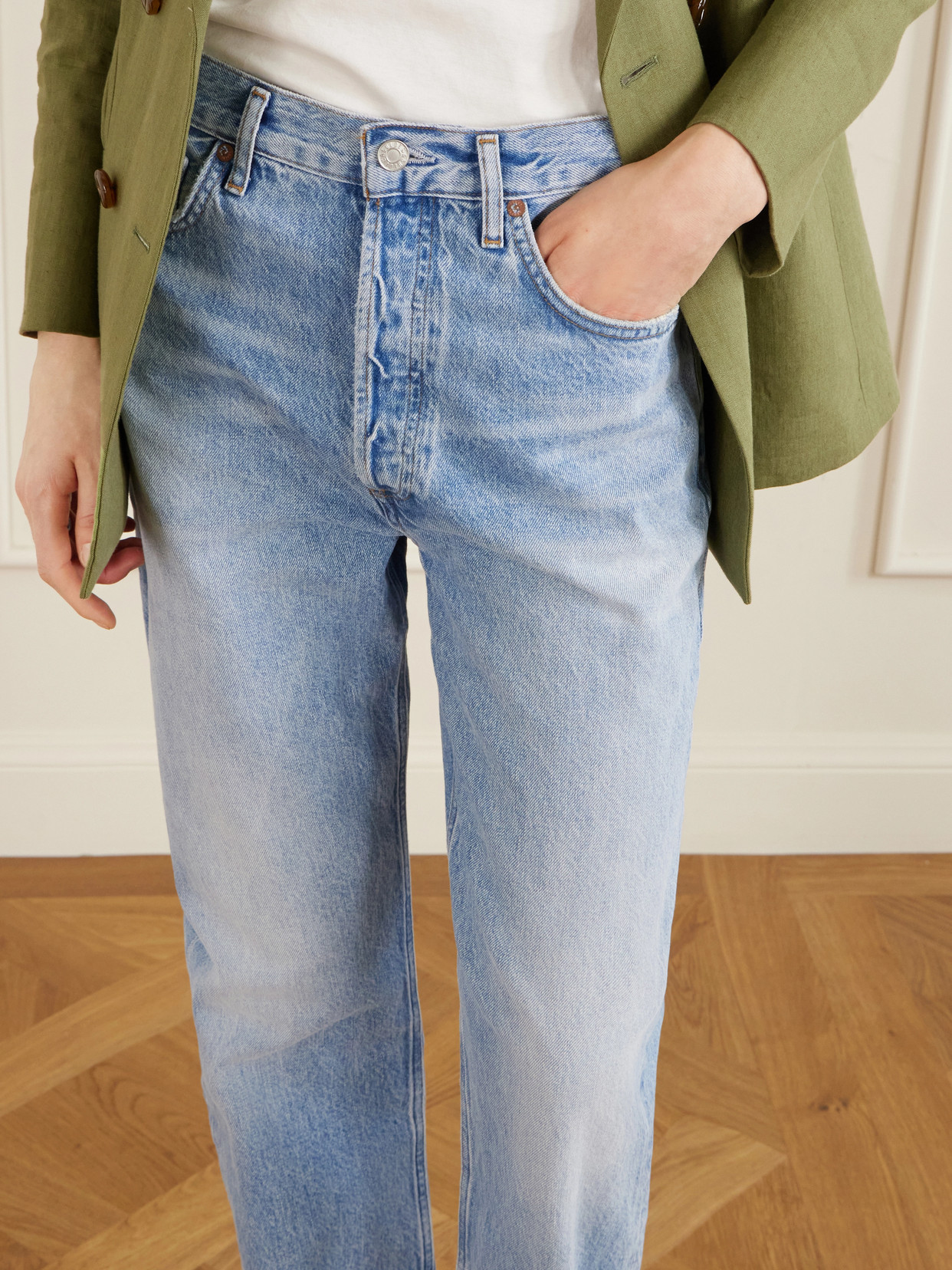 90S In The 32" Inseam Mid-Rise Straight-Leg Jeans
