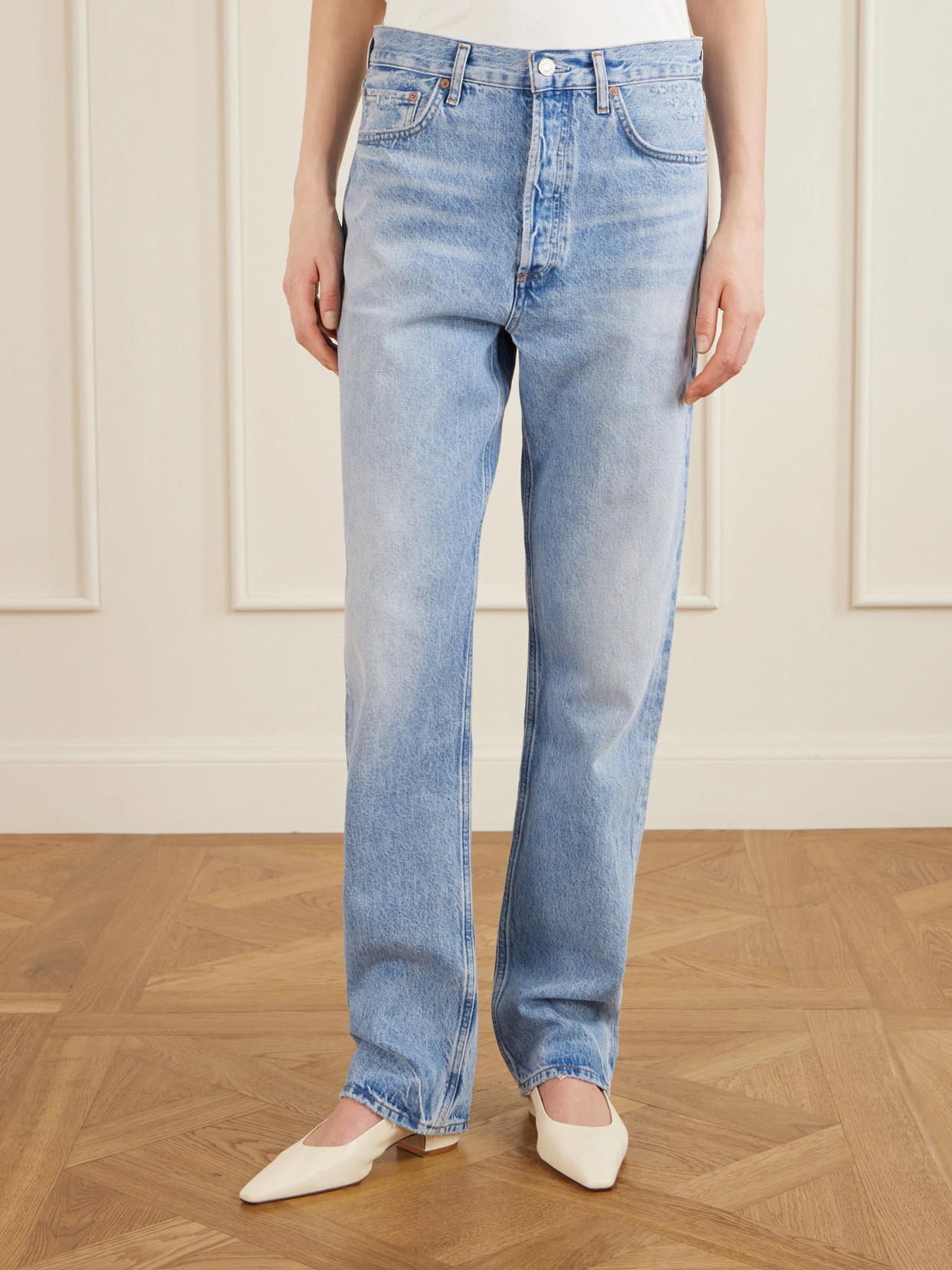 90S In The 32" Inseam Mid-Rise Straight-Leg Jeans