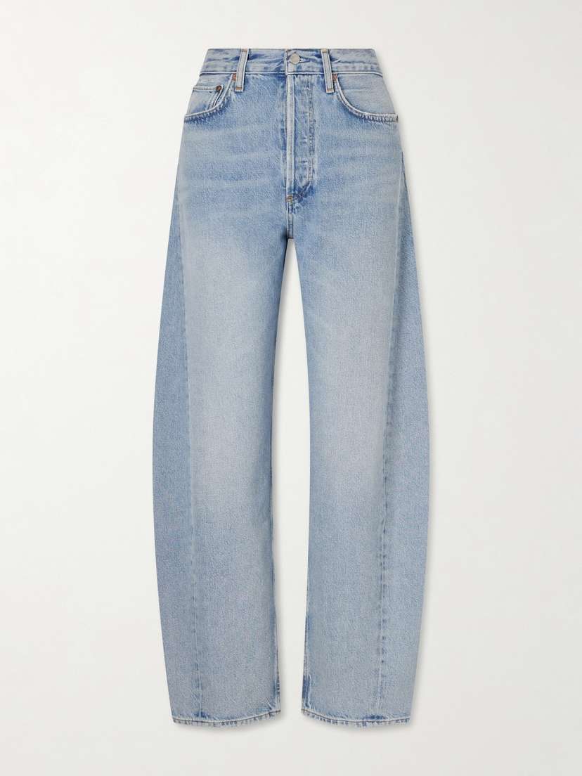 AGOLDE Luna Pieced High-rise Wide Leg Jeans