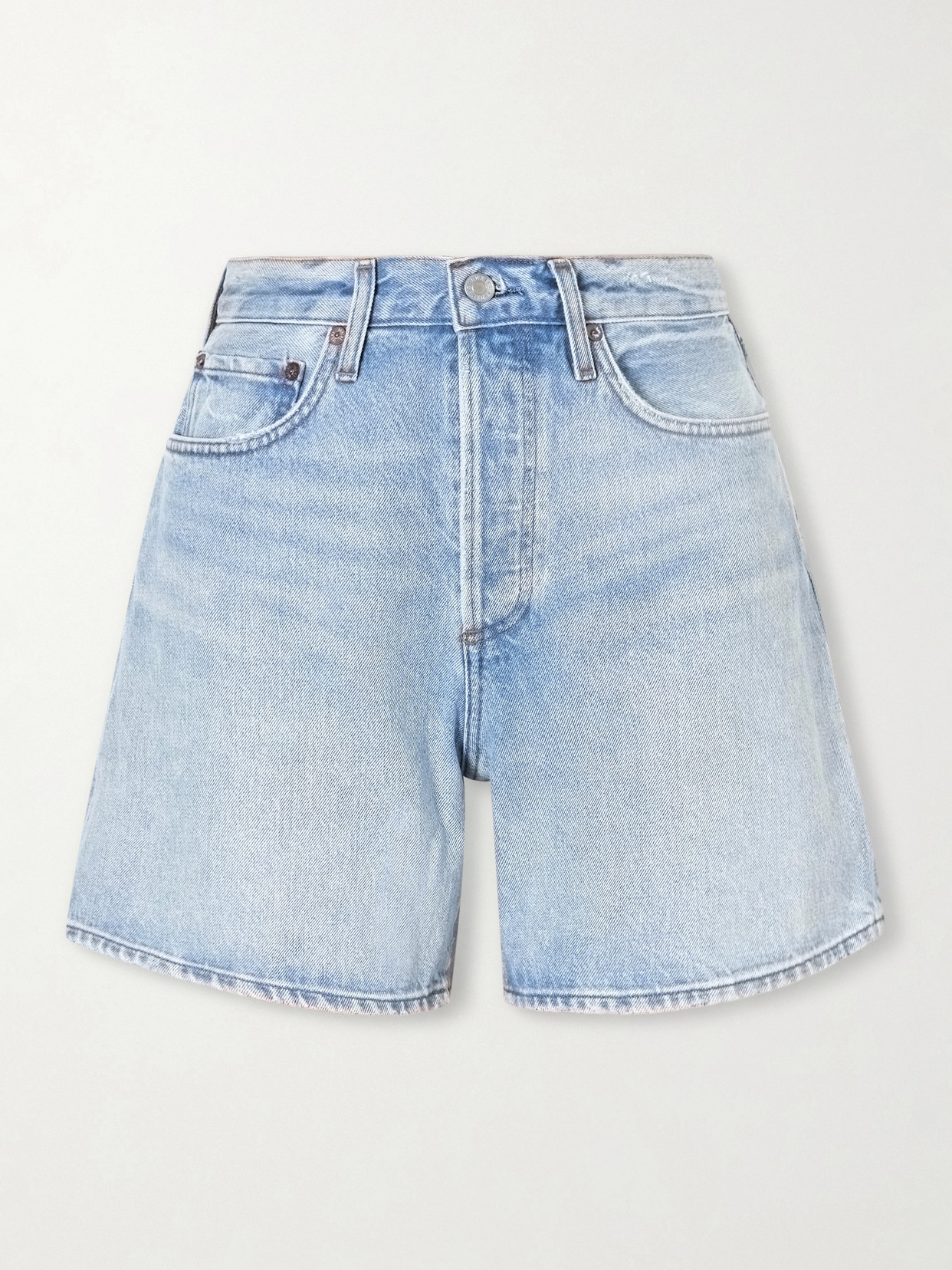 Agolde Dame Denim Shorts In Blue
