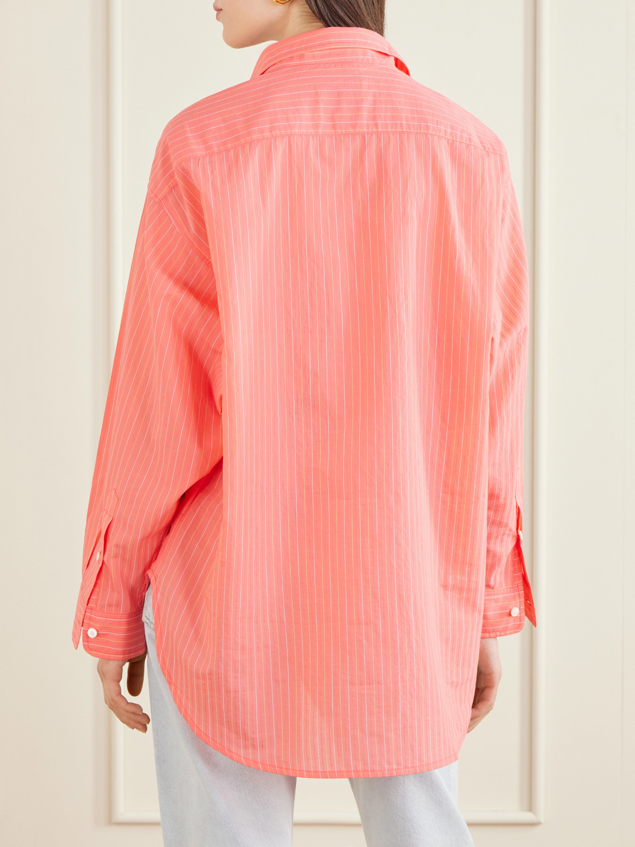 Sona Striped Cotton-Blend Shirt