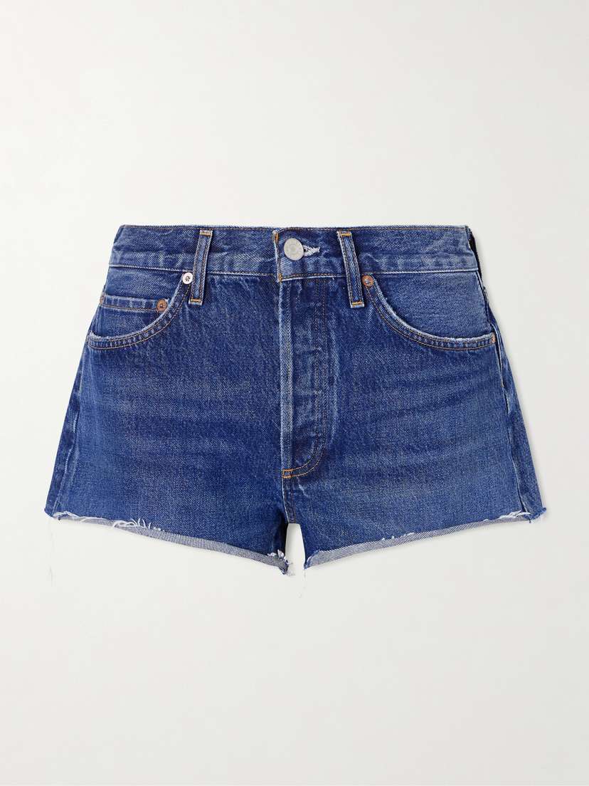 AGOLDE Parker Frayed Denim Short