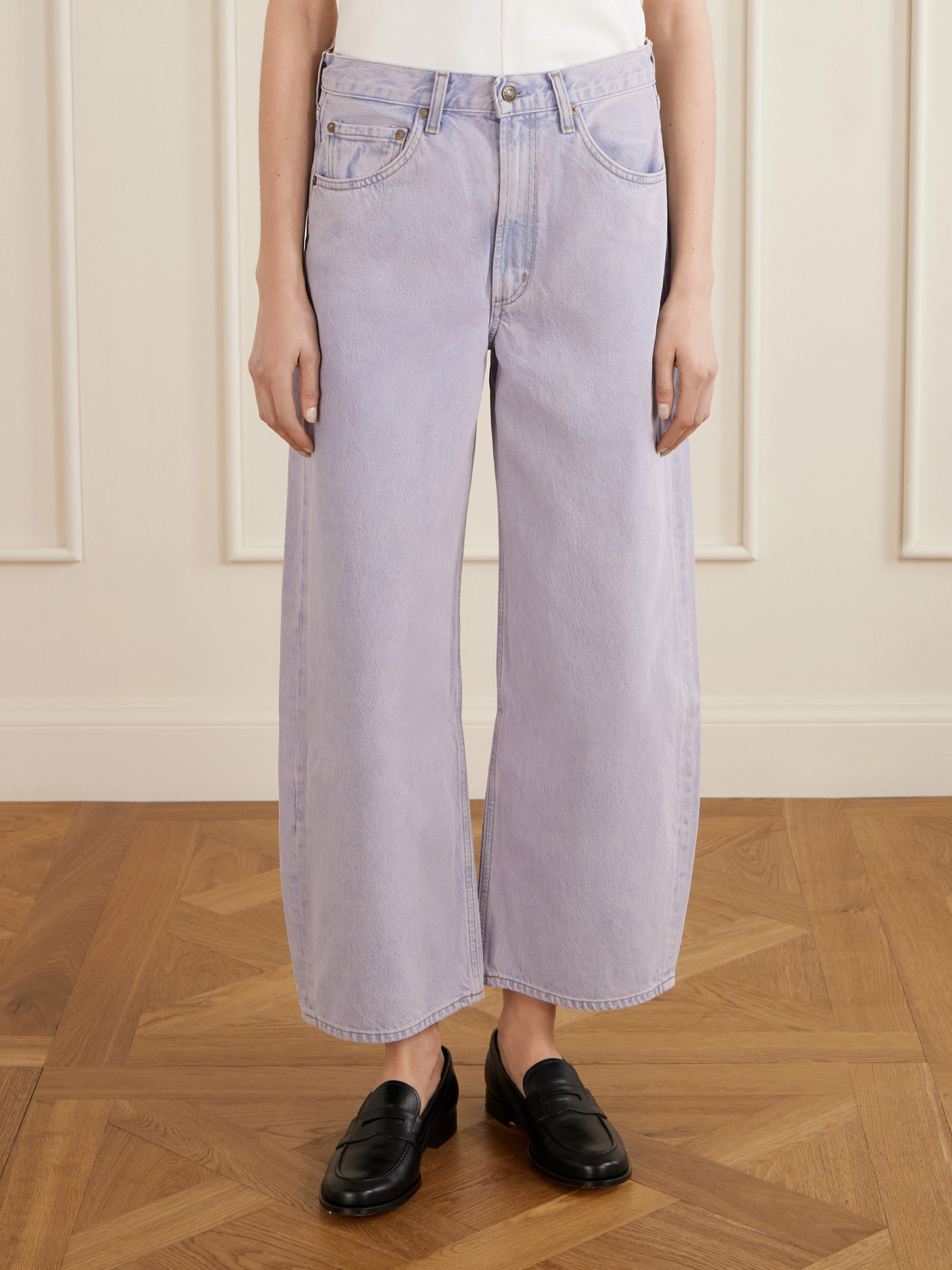 Low Curve Crop High-Rise Wide- Leg