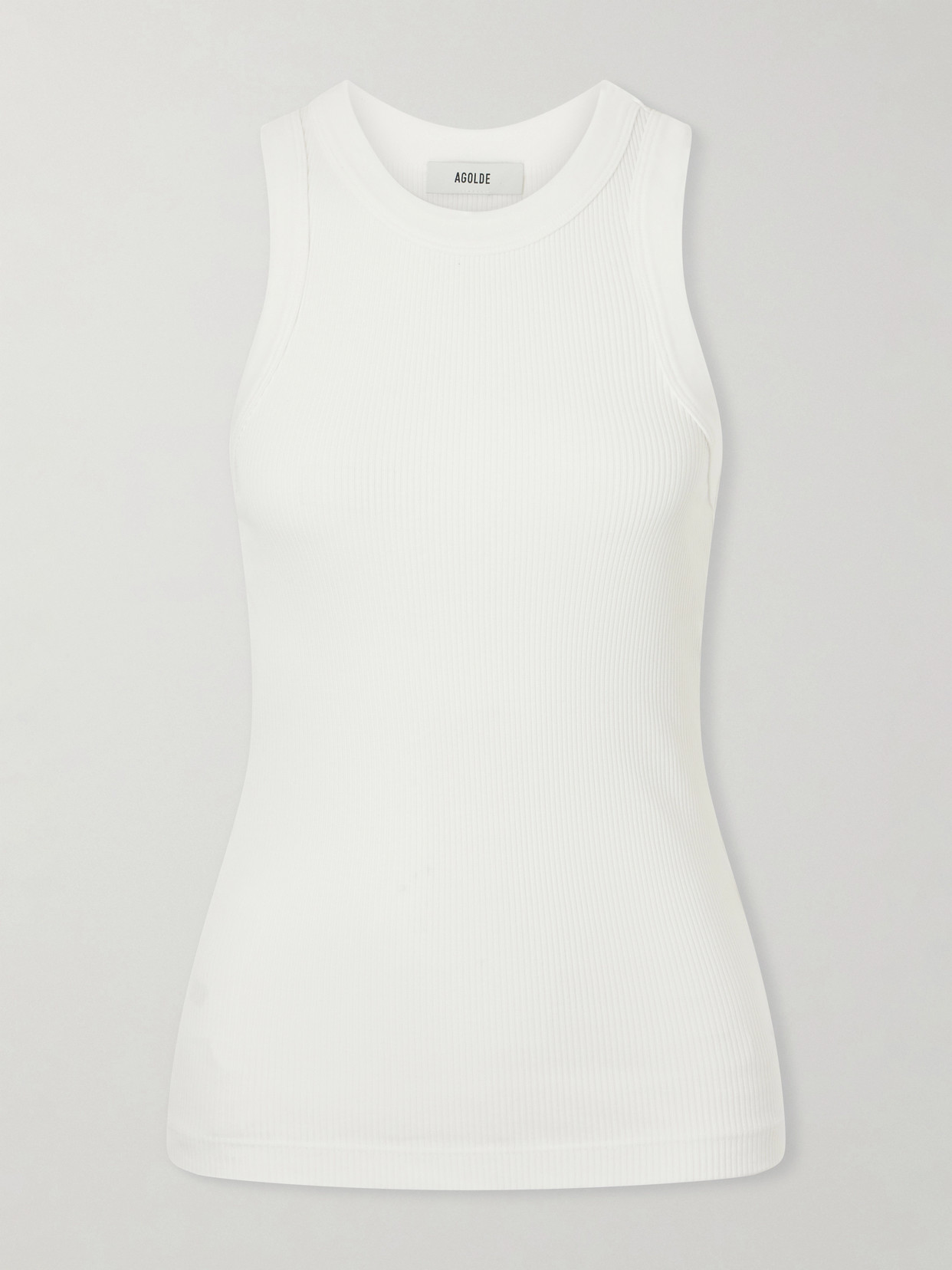 Leigh Ribbed Stretch Organic Cotton And Tencel Lyocell-Blend Jersey Tank