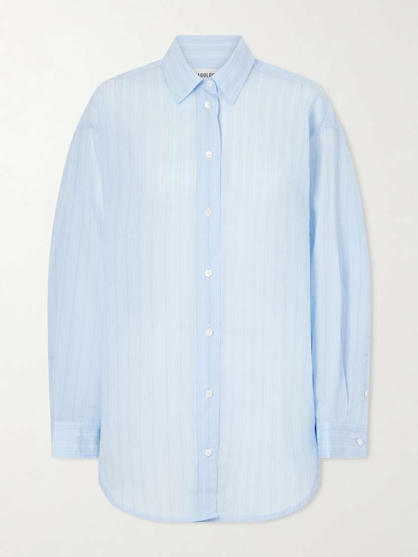 AGOLDE Sona Striped Cotton-blend Shirt | Thumbnail 6 AGOLDE Sona Striped Cotton-blend Shirt | Thumbnail 6