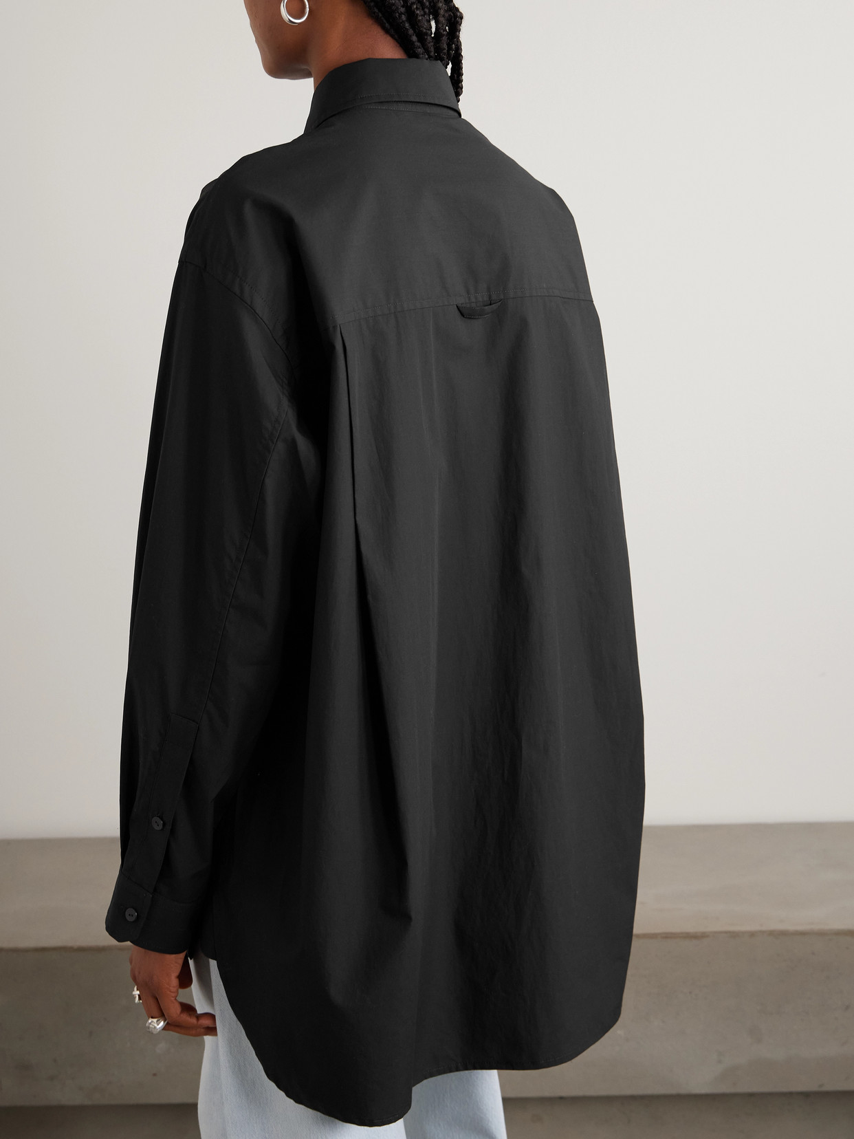 + Maria Mcmanus Oversized Organic Cotton-Poplin Shirt