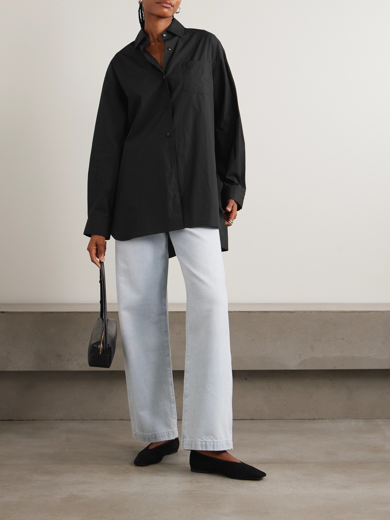 + Maria Mcmanus Oversized Organic Cotton-Poplin Shirt