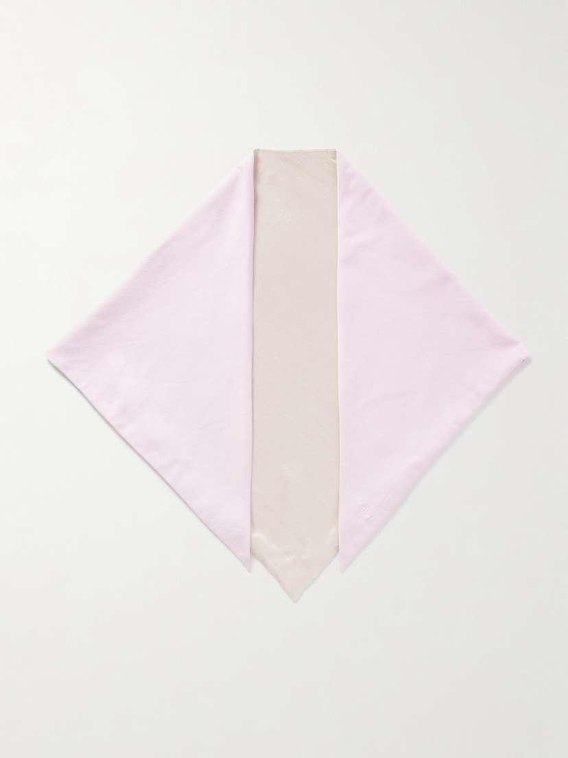AGOLDE + Maria Mcmanus Embroidered Organic Denim Scarf