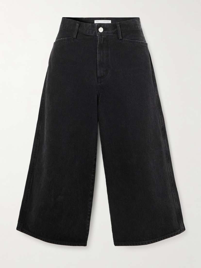 AGOLDE + Maria Mcmanus Skater Wide-leg Organic And Recycled Denim Shorts