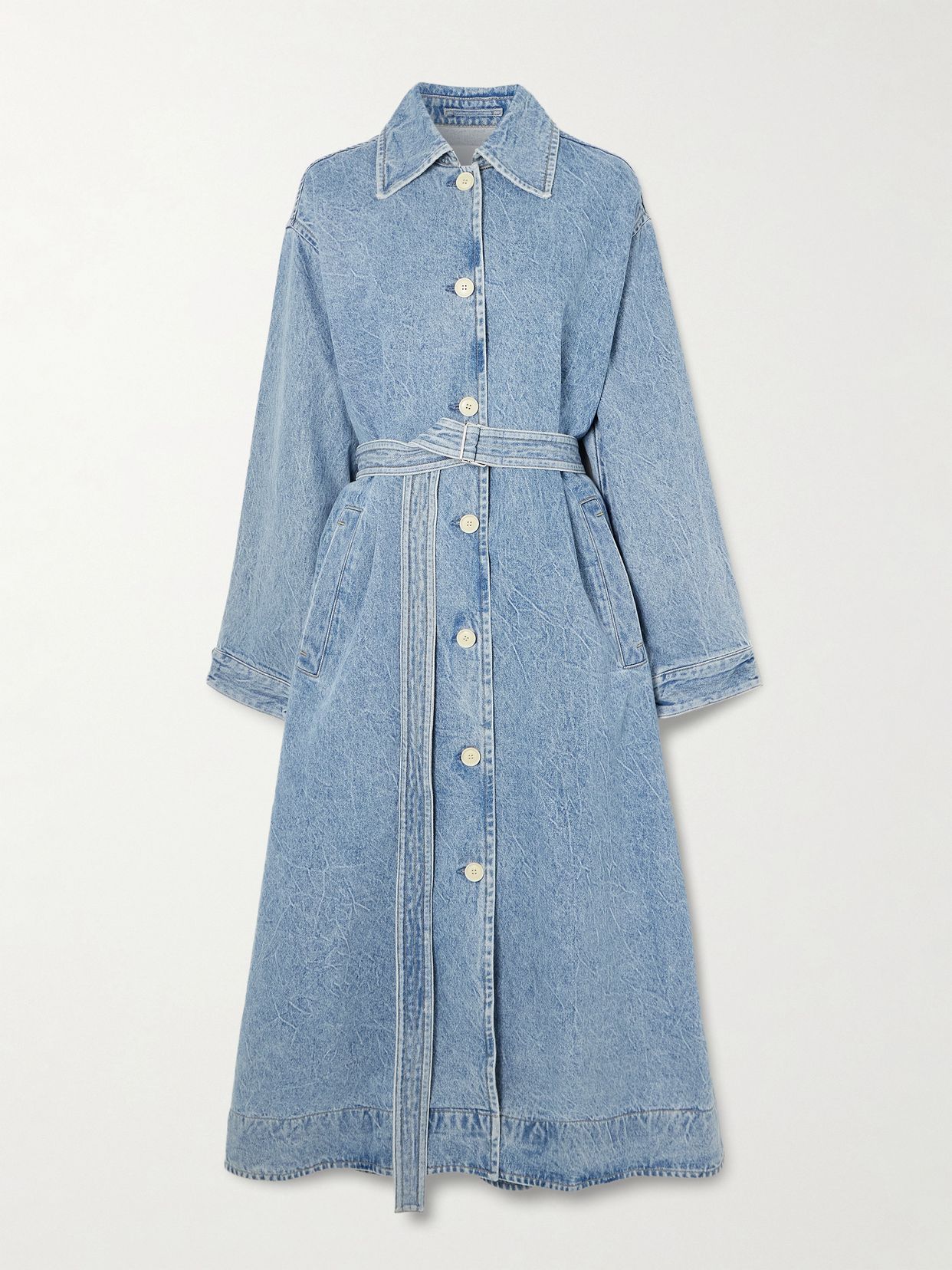 + Maria McManus oversized organic and recycled denim trench coat