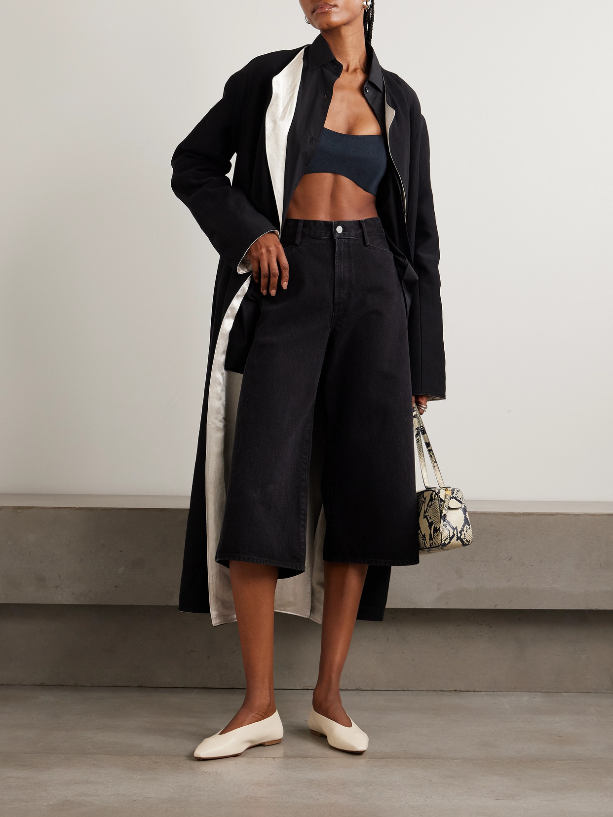 + Maria Mcmanus Organic And Recycled-Denim Bandeau Top