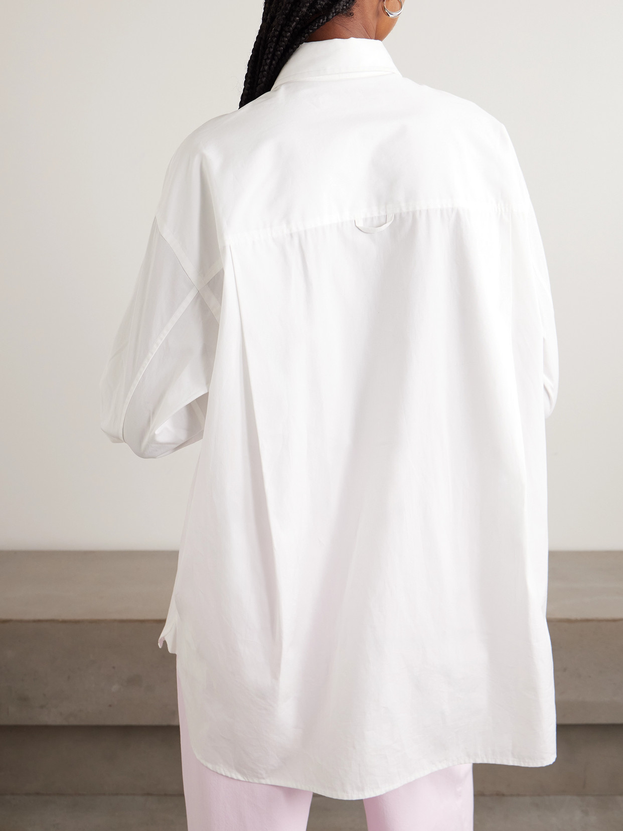 + Maria Mcmanus Oversized Organic Cotton-Poplin Shirt