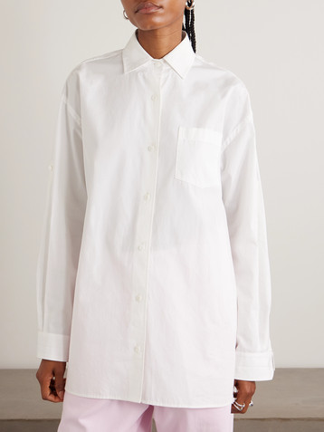 Agolde + Maria McManus oversized organic cotton-poplin shirt