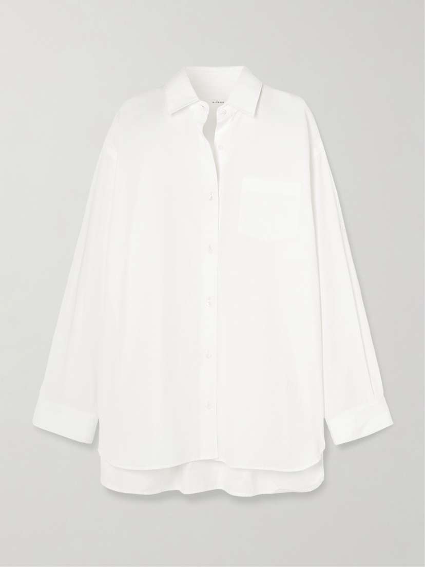 AGOLDE + Maria Mcmanus Oversized Organic Cotton-poplin Shirt