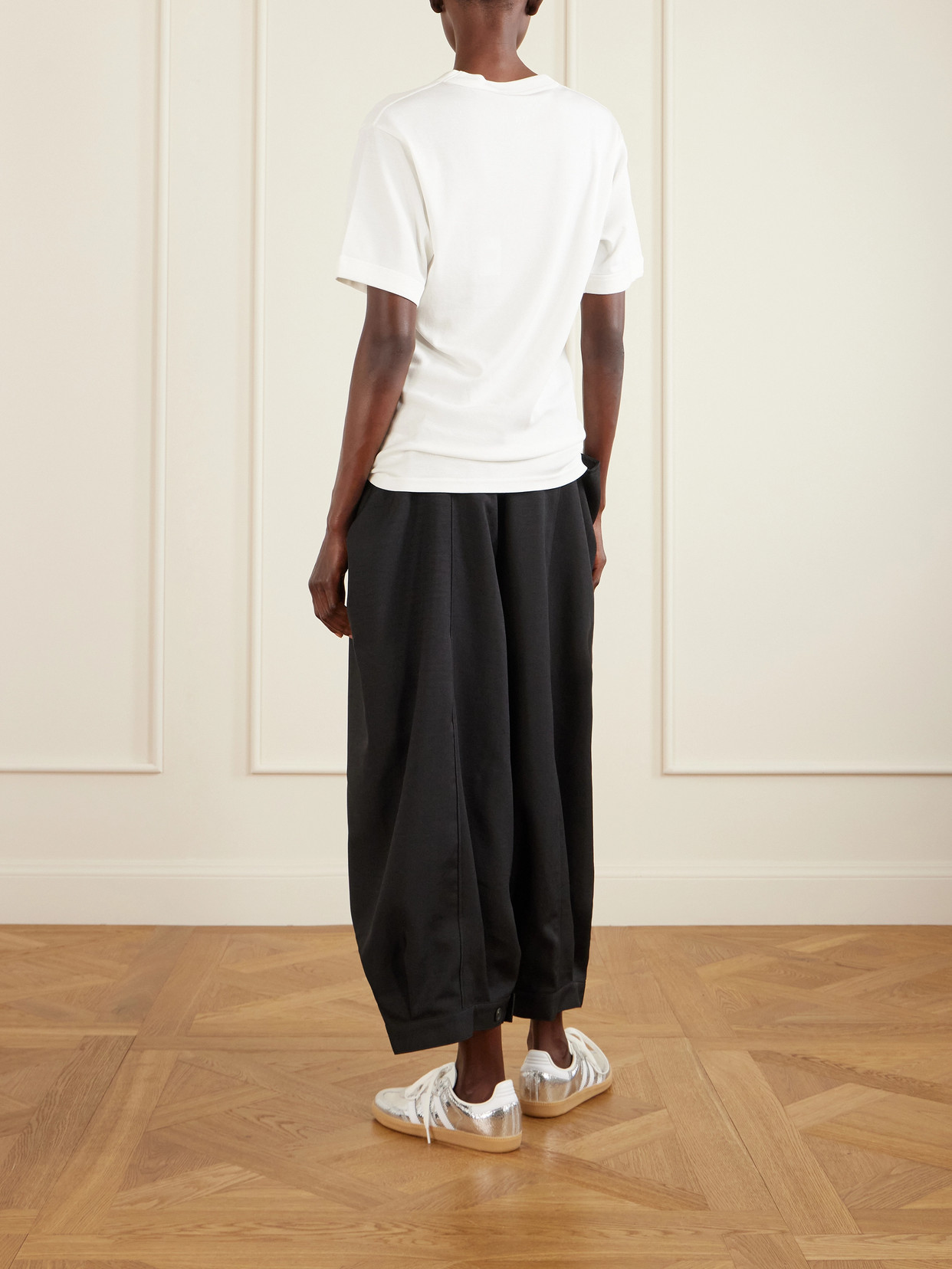 + Y-3 Printed Cotton-Jersey T-Shirt